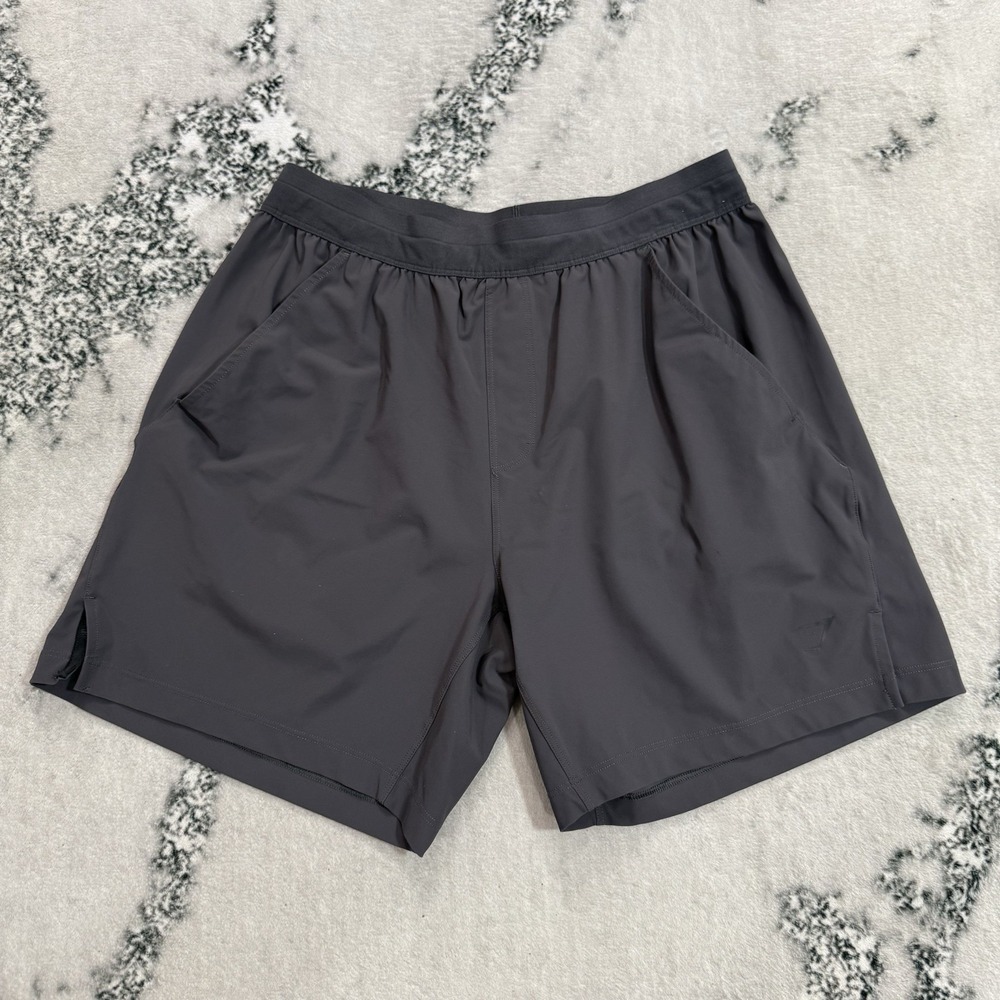 Gymshark Shorts Womens Size S Grey Athletic Nylon Stretch Training Running